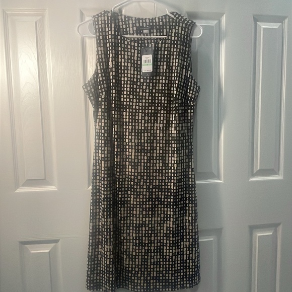 Tommy Hilfiger Black and White Sheath Midi Dress - Picture 4 of 5